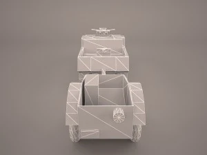 sdkfz2 flak 36 combo 3D Model