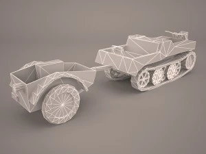 sdkfz2 flak 36 combo 3D Model