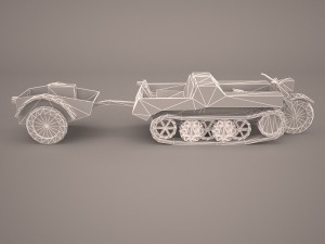 sdkfz2 flak 36 combo 3D Model