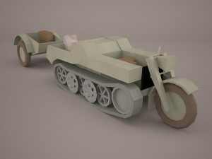 sdkfz2 flak 36 combo 3D Model