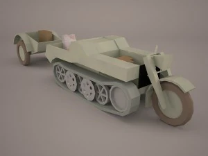 sdkfz2 flak 36 combo 3D Model