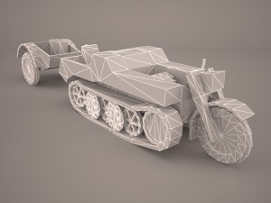 sdkfz2 flak 36 combo 3D Model