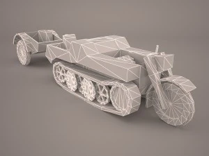 sdkfz2 flak 36 combo 3D Model