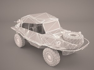 volkswagen kubelwagen 1945 Modello 3D