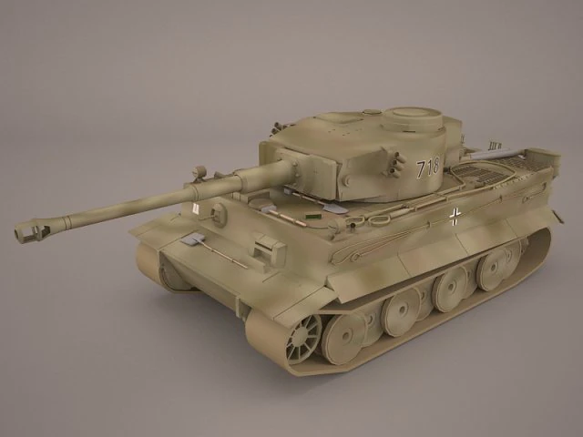 german wwii panzerbefehlswagen tiger heavy tank 3D Model .c4d .max .obj .3ds .fbx .stl .blend 