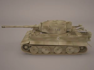 german wwii panzerbefehlswagen tiger heavy tank 3D Model