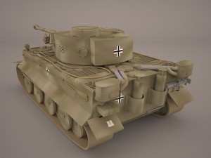 german wwii panzerbefehlswagen tiger heavy tank Modelo 3D