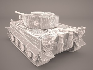 german wwii panzerbefehlswagen tiger heavy tank Modelo 3D