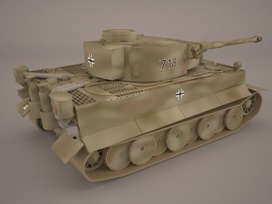 german wwii panzerbefehlswagen tiger heavy tank Modelo 3D
