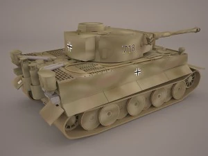 german wwii panzerbefehlswagen tiger heavy tank 3D Model