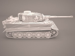 german wwii panzerbefehlswagen tiger heavy tank Modelo 3D