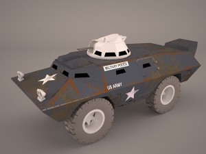 v100 commando armored car m706 1972 cadillac gage military police vietnam 3Dモデル