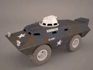 v100 commando autoblindo m706 1972 cadillac gage polizia militare vietnam Modello 3D