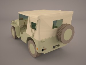 jeep willys 1944 convertible 3D Model