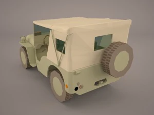 jeep willys 1944 convertible 3D Model