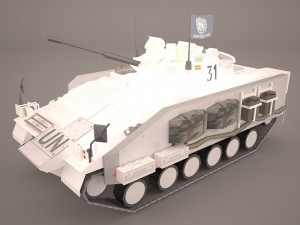 tank amx-56 leclerc united nations 3D Model