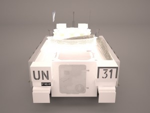 tank amx-56 leclerc united nations 3D 모델