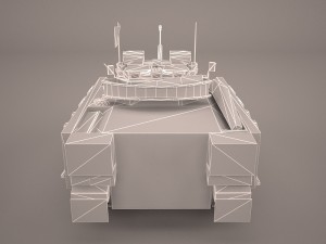 tank amx-56 leclerc united nations 3D 모델