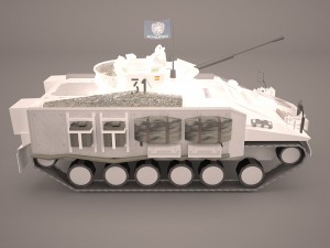 tank amx-56 leclerc united nations 3D 모델