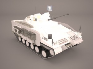 tank amx-56 leclerc united nations 3D 모델