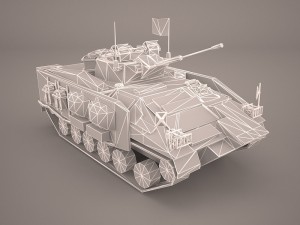 tank amx-56 leclerc united nations 3D 모델