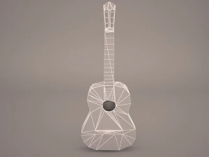 acoustic guitar 3D Model