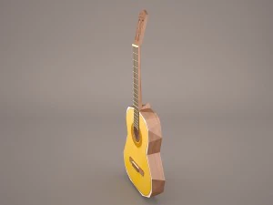 acoustic guitar 3D Model