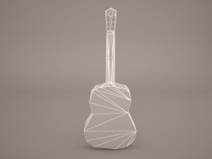 acoustic guitar Modelo 3D