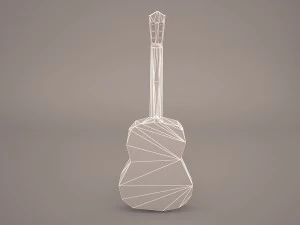acoustic guitar 3D Model