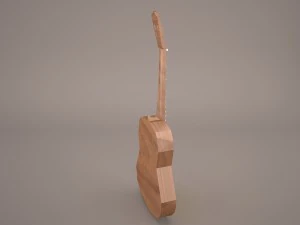 acoustic guitar 3D Model