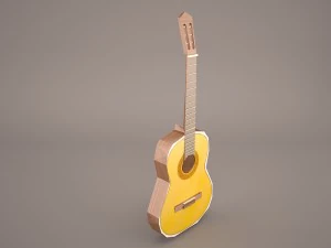 acoustic guitar 3D Model