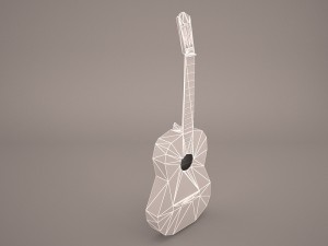 acoustic guitar Modelo 3D