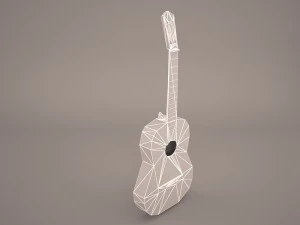acoustic guitar 3D Model
