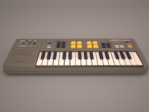 electronic piano 3D 模型