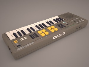 electronic piano 3D 模型
