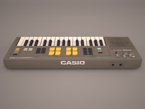 electronic piano 3D 模型