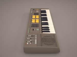 electronic piano 3D 模型