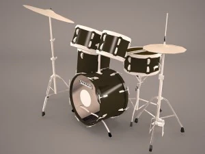 大型ドラムキット 3Dモデル