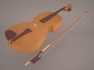 violin 3D Model