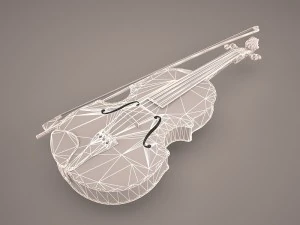 violin 1 3D Model
