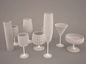 glass set 3D Model