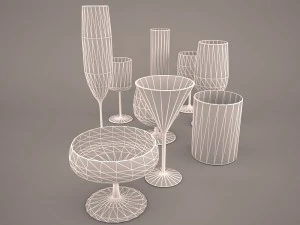 glass set 3D Model