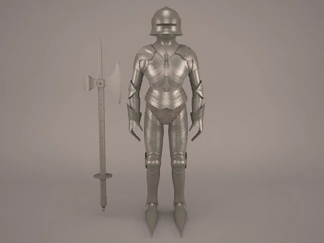 medieval knight armor 3D Model .c4d .max .obj .3ds .fbx .stl .blend