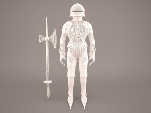 medieval knight armor 3D Model