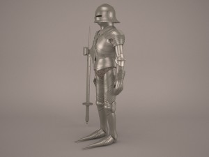 medieval knight armor 3D Model