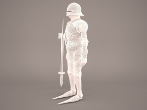 medieval knight armor 3D Model