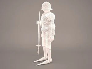 medieval knight armor 3D Model