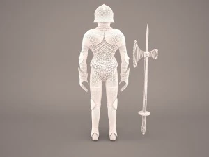 medieval knight armor 3D Model