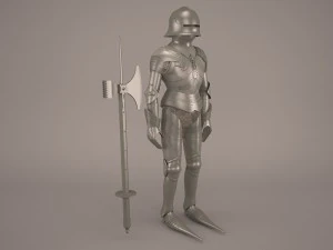 medieval knight armor 3D Model