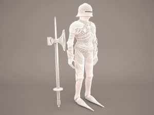 medieval knight armor 3D Model
